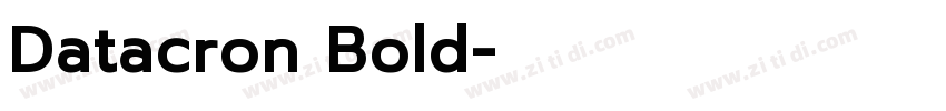 Datacron Bold字体转换